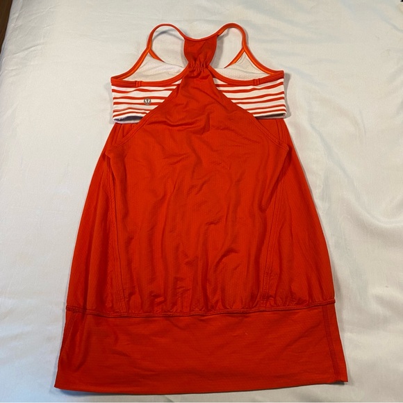 Lululemon No Limits Tank too Love Red / Twin Stripe‎ Love Red Sz 4 - Picture 7 of 9